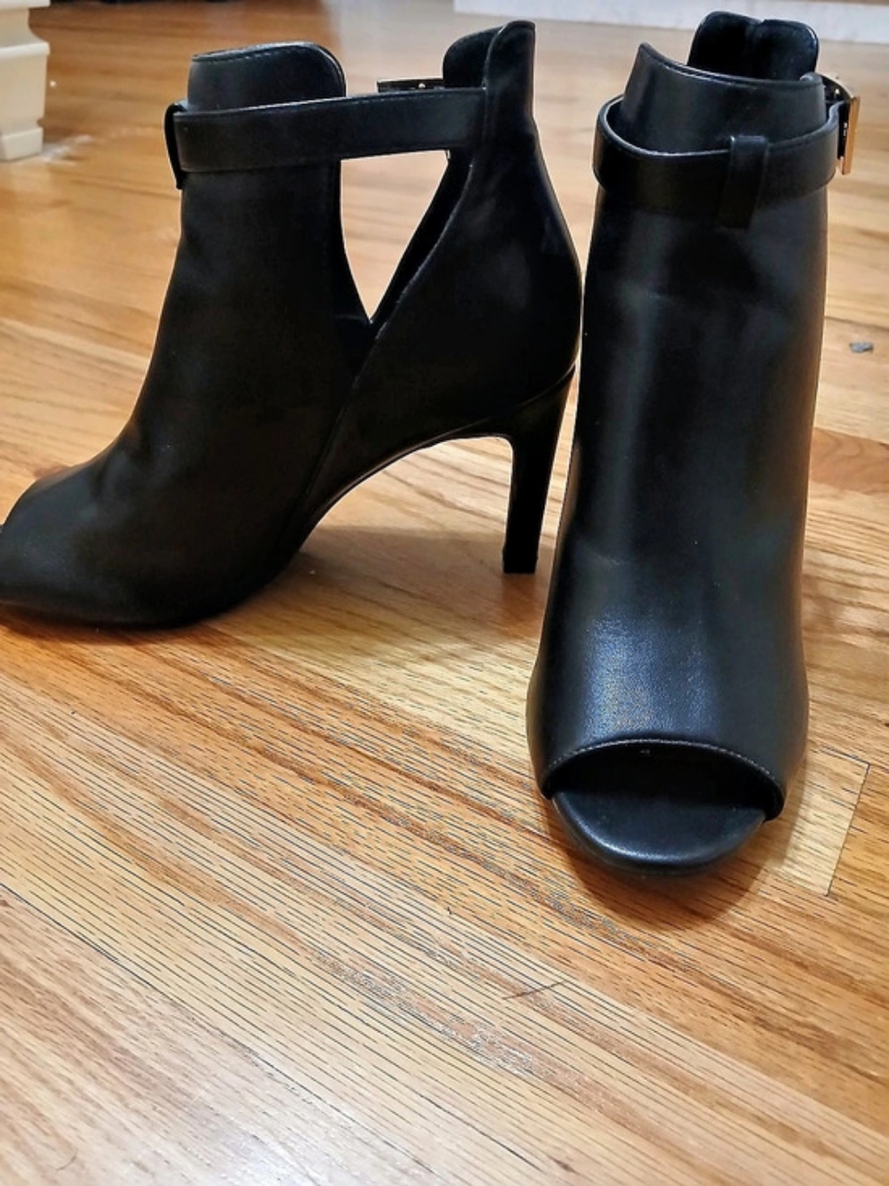 Aerosoles Mellow Black Heeled Booties US 8